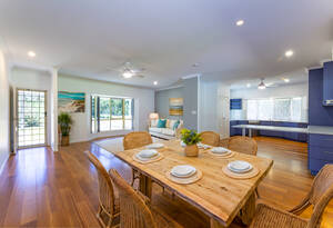 Luxury meets coastal living in this stunning 3-bed, 2-bath house in Moore Park Beach. Enjoy the pool, sheds, and study, with A/C for ultimate comfort. image 5