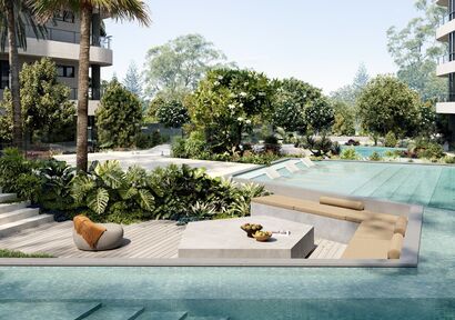 Athena Quays Waterfront Luxury high floor 2 bedroom - 2 bathroom - 2 car spaces- Level 7-126 m2 - Completion Late October image 3